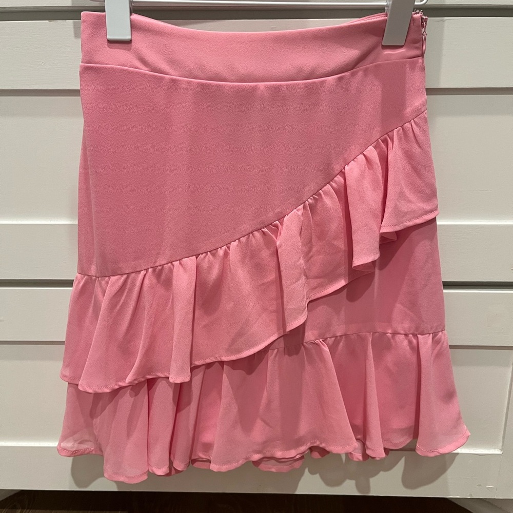 Show Me Your MuMu - Barbie Pink Ruffled Skirt - XS